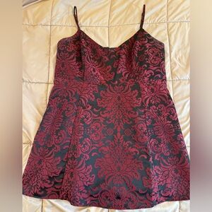 Forever 21 black and red midi dress